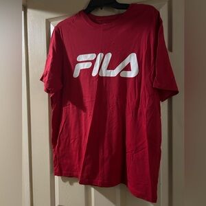 Fila Men's Bold Red Short Sleeve Tee
